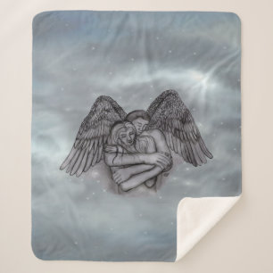 Manta Sherpa Ángel Eros enamorado
