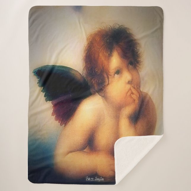 Manta Sherpa Ángel Putti (Anverso)