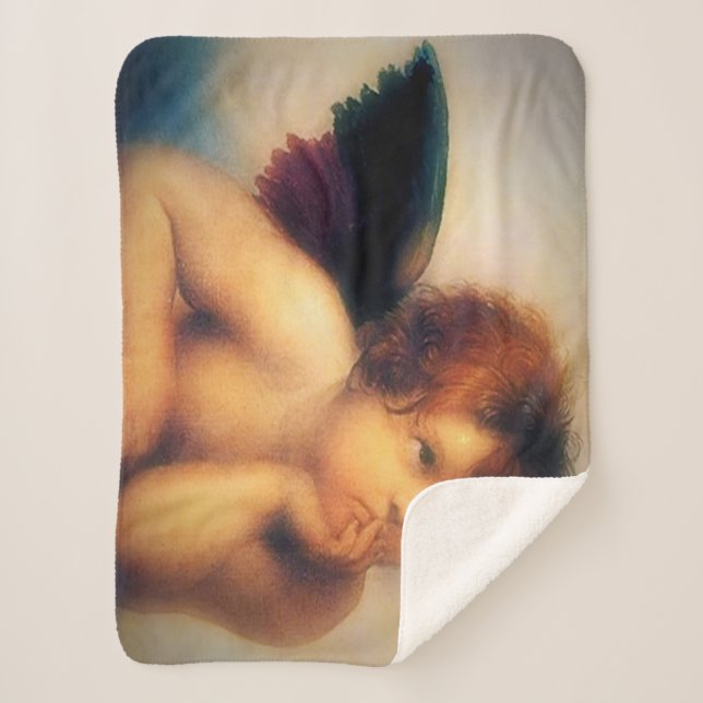 Manta Sherpa Ángel Putti (Anverso)