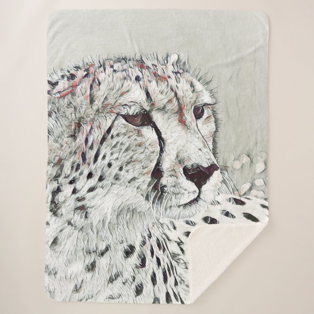 Manta Sherpa animal de smartmix: cheetah (Anverso)