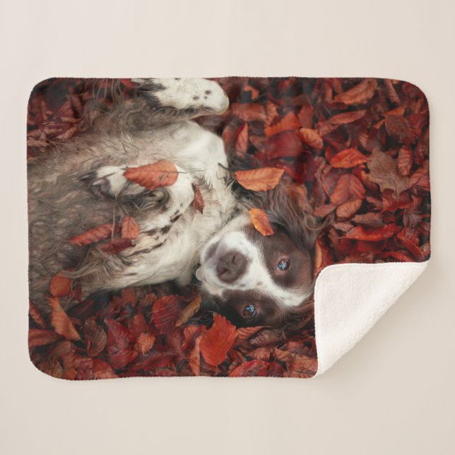 Manta Sherpa Animales de bebé más afectados | Español en hojas  (Anverso (horizontal))