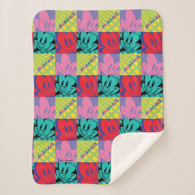 Manta Sherpa Animaniacs | Gráfico de arte pop de Warner Sibling (Anverso)