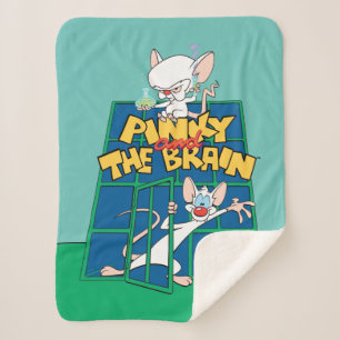 Manta Sherpa Animaniacs Pinky y el gráfico de la jaula del ce