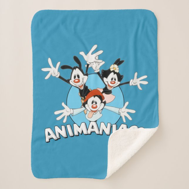 Manta Sherpa Animaniacs | Warner Siblings Arms Wide Graphic (Anverso)
