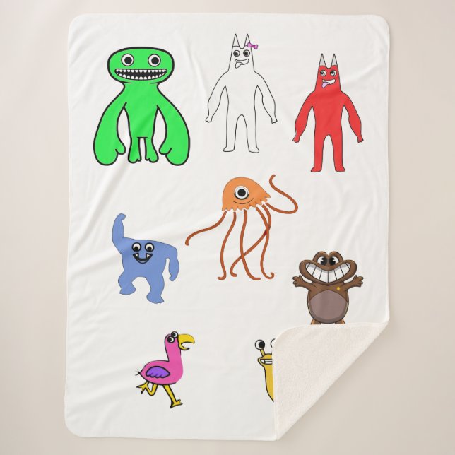 Manta Sherpa Anime de caracteres de garten (Anverso)