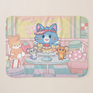 Manta Sherpa Anime Tom, Jerry y la sala de postres Tuffy