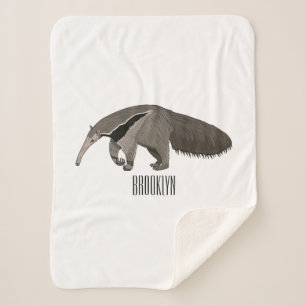 Manta Sherpa Anteater personalizado ilustracion