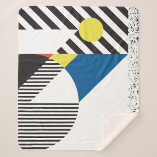 Manta Sherpa Antecedentes de estilo retro moderno