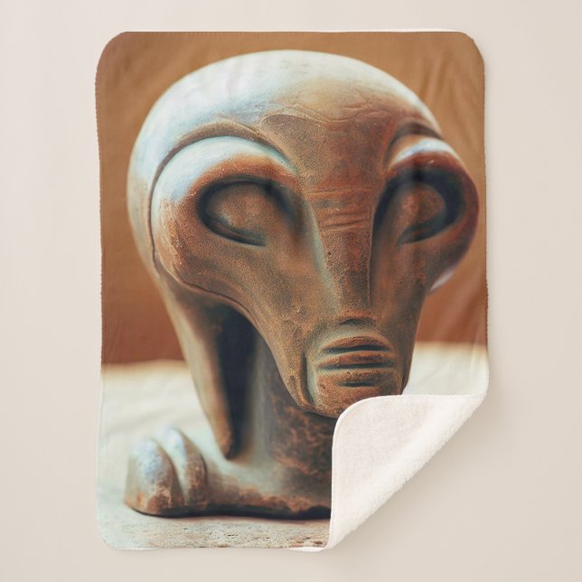 Manta Sherpa Antigua estatua de Alien (Anverso)