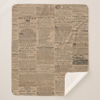 Manta Sherpa Anuncios del Pasado, NY 1856