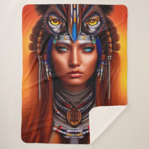 Manta Sherpa Apache nativo americano