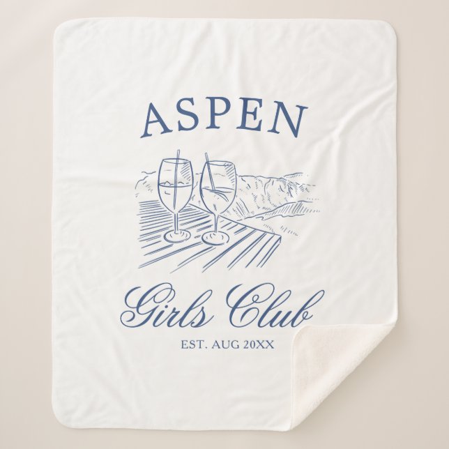 Manta Sherpa Après Ski Con La Novia Bach Fin de Semana (Anverso)