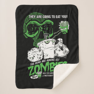 Manta Sherpa Aqua Teen Hunger Force Zombies Poster