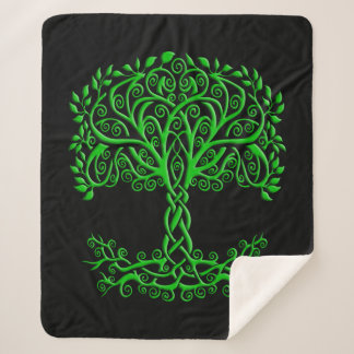 Manta Sherpa Árbol Celta Verde De La Vida