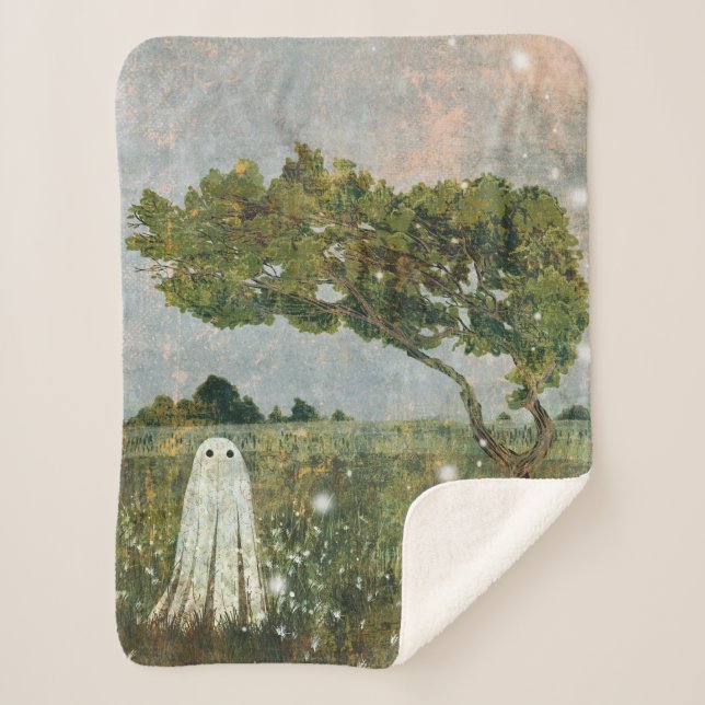 Manta Sherpa Árbol de hadas (Anverso)