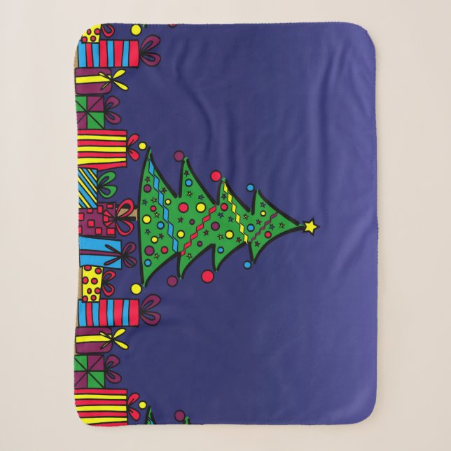 Manta Sherpa árbol de Navidad (Anverso)