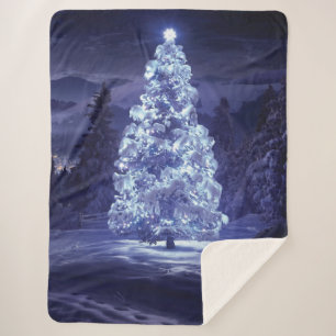 Manta Sherpa Árbol de Navidad