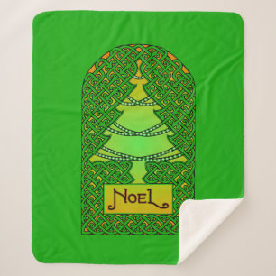 Manta Sherpa Árbol de Navidad Celta