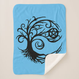 Manta Sherpa Árbol Pentáculo Salvaje