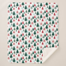 Árboles de Navidad Bosque de Pinos Estampado Acoge