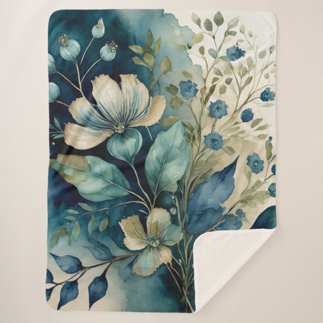 Manta Sherpa Arboreto botánico Sherpa Blanket (Anverso)