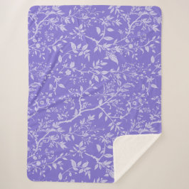 Manta Sherpa Arboreto morado Sherpa Blanket