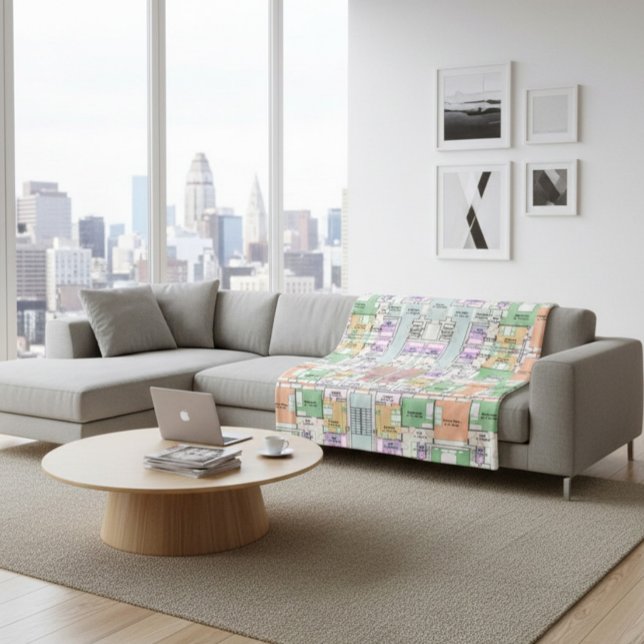 Manta Sherpa Architectural Blueprint Pattern Throw Blanket (Subido por el creador)