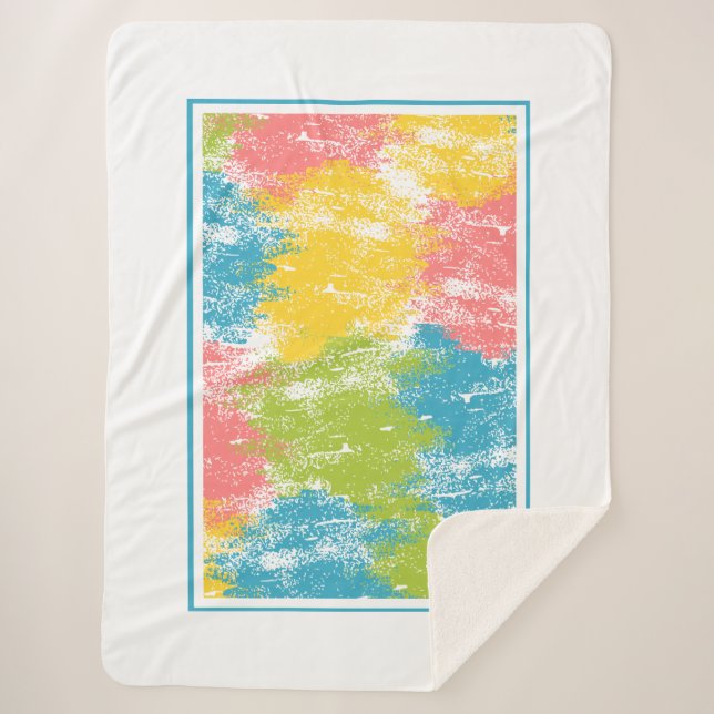 Manta Sherpa Arcoiris (Anverso)