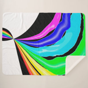 Manta Sherpa Arcoiris atrapado