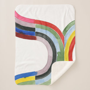 Manta Sherpa Arcoiris destruccionado - Horizontal