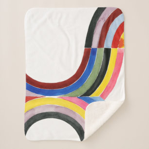 Manta Sherpa Arcoiris destruccionado - Vertical
