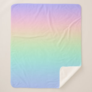Manta Sherpa Arcoiris pastoral