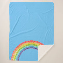 Arcoiris y cielo azul