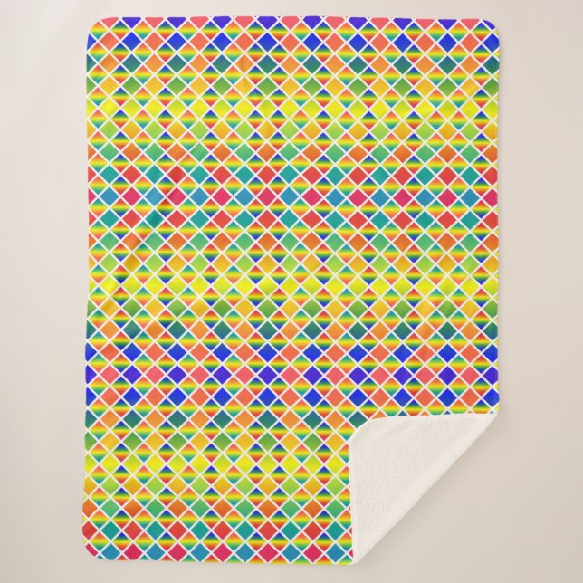 Manta Sherpa Arcos lluviosos oscuros y livianos (diamante bajo  (Anverso)