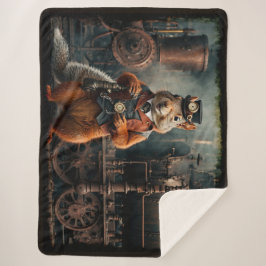 Manta Sherpa Ardilla de vapor y tren