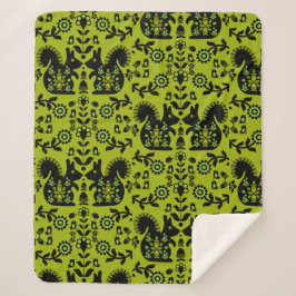 Manta Sherpa Ardilla Escandinavia Nórdica Arte Popular