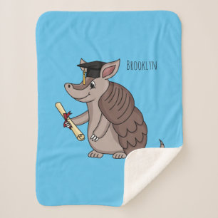 Manta Sherpa Armadillo cúbico con personalizado de tapón de gra