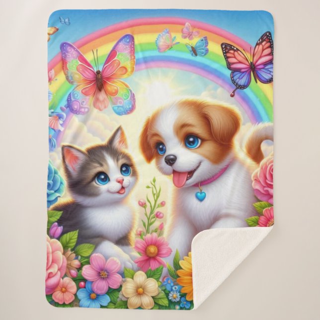 Manta Sherpa Aroma de cachorro/gatito (Anverso)