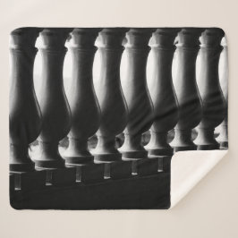 Manta Sherpa Arquitectura en blanco y negro