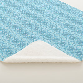 Manta Sherpa Arte abstracto suave pastel azul staccato