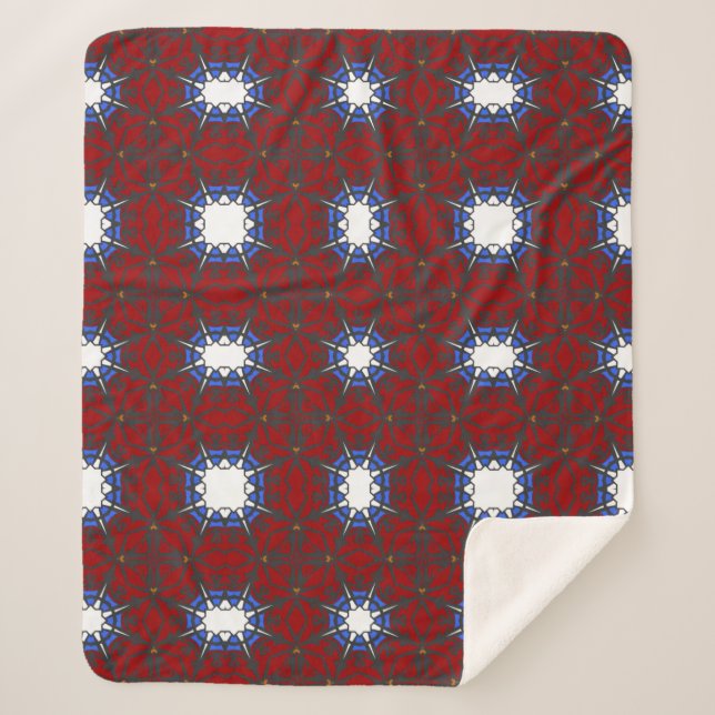 Manta Sherpa Arte caleidoscopio del volumen cuatro (Anverso)