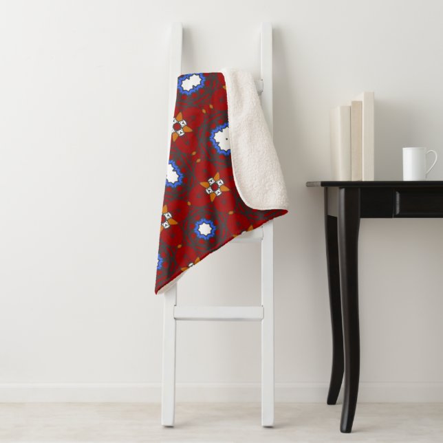 Manta Sherpa Arte calidoscopio del volumen cuatro nueve (In situ)