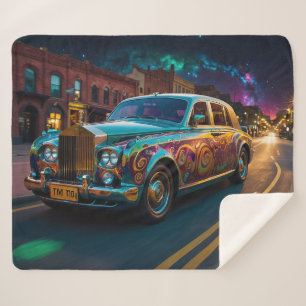 Manta Sherpa Arte de coche tribal de Punk irlandés