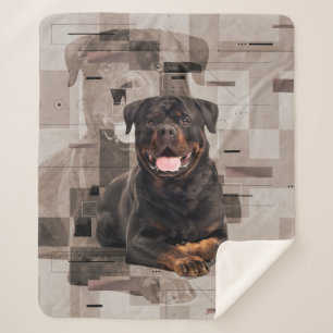 Manta Sherpa Arte de Rottweiler - de Metzgerhund Digital