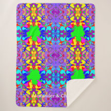 Arte geométrico líquido abstracto vibrante