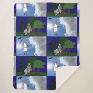 Manta Sherpa Artemis & Apollo blanket