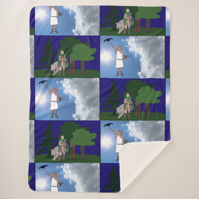 Manta Sherpa Artemis & Apollo blanket (Anverso)