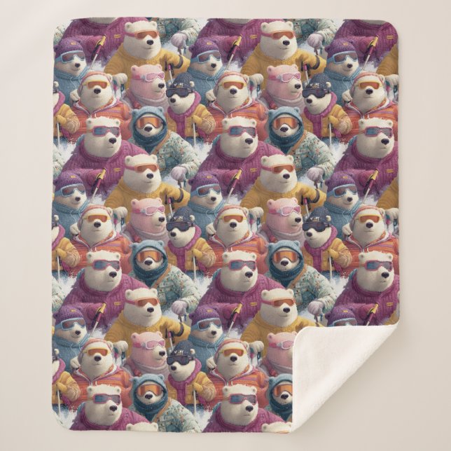 Manta Sherpa Artic Polar Bears Ski Club (Anverso)