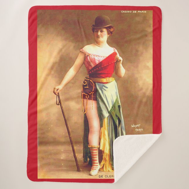 Manta Sherpa Artista de De Clercq en el Casino de París en los  (Anverso)