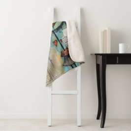 Manta Sherpa ArtLady 13 Encantadora y angustiada